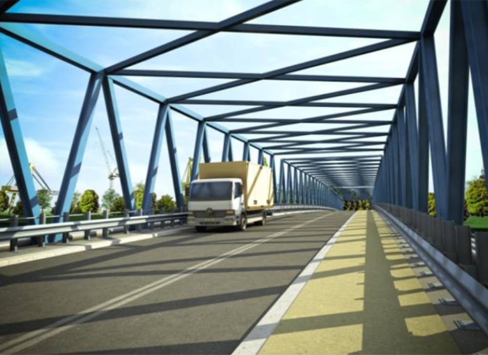 Połączenie mostowo - drogowe w celu skomunikowania terenów inwestycyjnych Gryfia Biznes Park