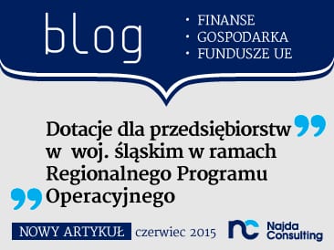 Dotacje dla przedsiębiorstw w woj. śląskim ramach Regionalnego Programu Operacyjnego Województwa Śląskiego