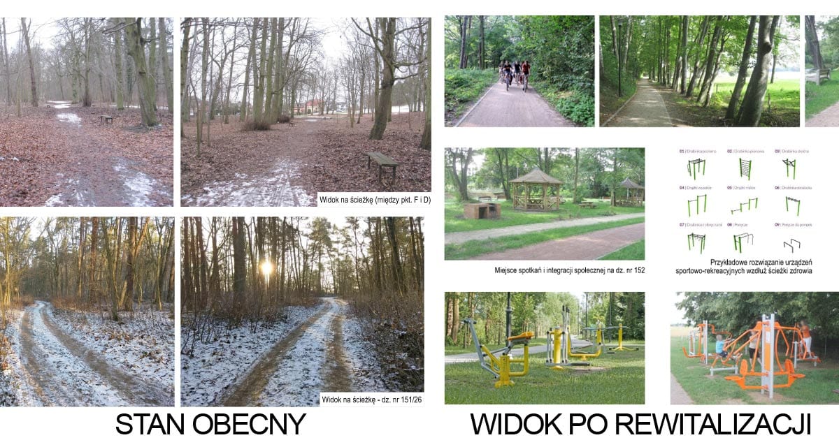 Koncepcja projektowa rewaloryzacji przestrzeni publicznej parku miejskiego w Wolinie