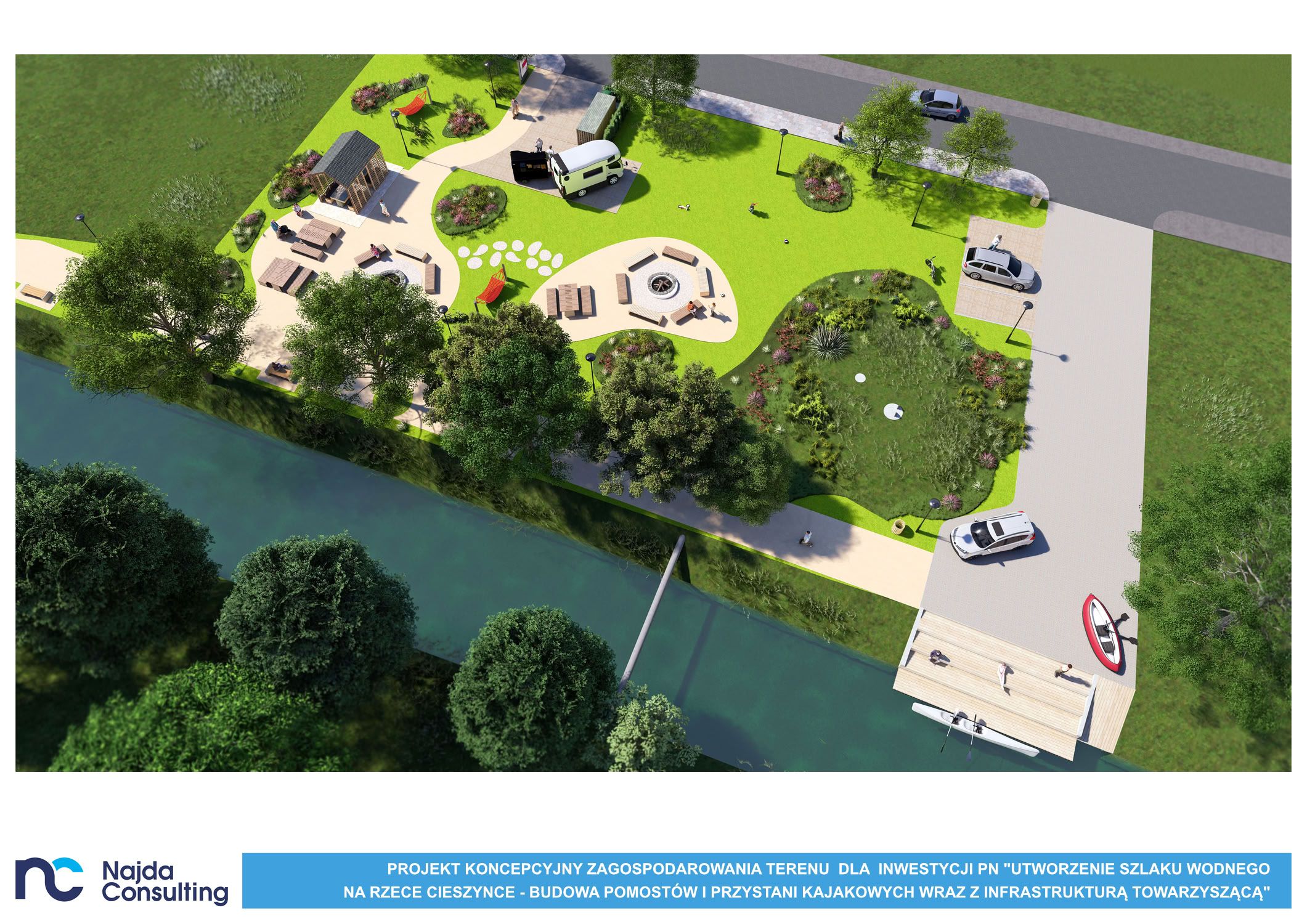 Prezentujemy naszą koncepcję architektoniczną – nowe życie nad Cieszynką w Człopie!